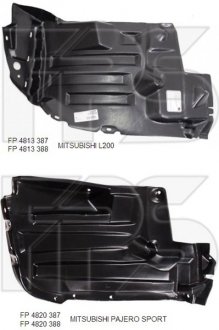 Підкрилок пластиковий FPS FP 4813 387