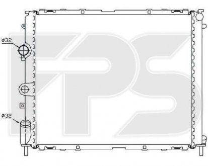 Радіатор охолодження FPS FP 56 A394 (фото 1)