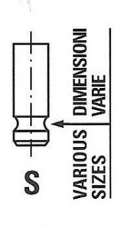 Клапан впускний NISSAN YD22DDT/YD25DDTi FRECCIA R6284/SNT