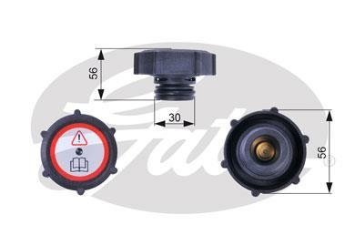 Кришка розширювального бачка Gates RC243