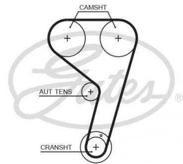 Пас ГРМ з довжиною кола понад 60 см, але не більш як 150см Gates T359HOB