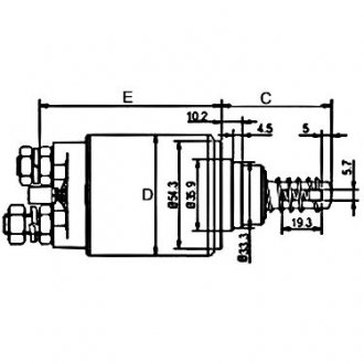 Втягуюче реле стартера GHIBAUDI E3560