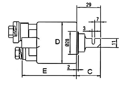 Реле втягуюче стартера GHIBAUDI E4779