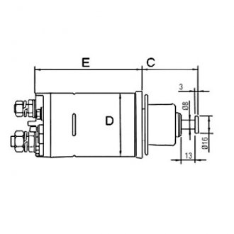 Втягуюче реле стартера GHIBAUDI E5362