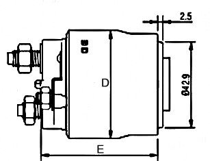 Втягуюче реле стартера GHIBAUDI E7468