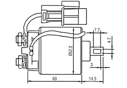 Втягуюче реле стартера GHIBAUDI E8029