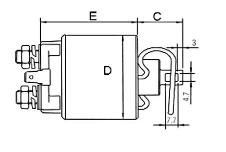 Втягуюче реле стартера GHIBAUDI E8103