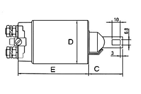 Втягуюче реле стартера GHIBAUDI E8118