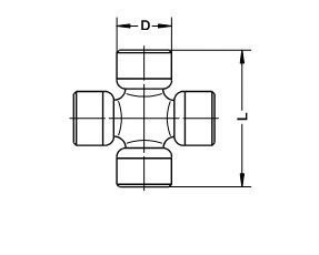 Т_Крестовина кардана GKN (Lobro) U728/4