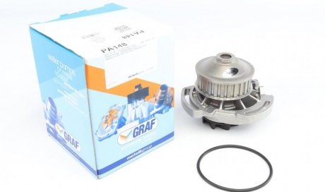 Помпа води Audi 50/80/VW Golf/Jetta/Passat/Polo 0.9-1.3 74-94 (26z) (B/B) (8 лоп) GRAF PA148