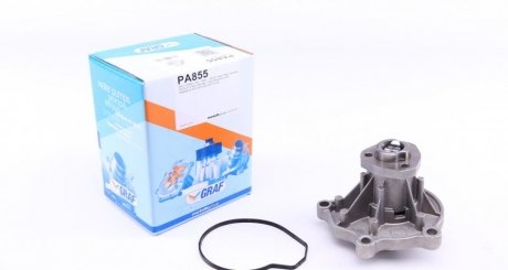 Помпа води Seat Cordoba/Ibiza/Toledo/Skoda Fabia/Roomster/VW Polo 1.2/1.2 12V 02- (B/B) (7 лоп) GRAF PA855