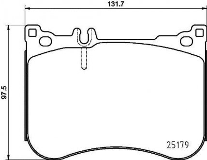 Колодки гальмівні дискові комплект; передн. HELLA 8DB355021211