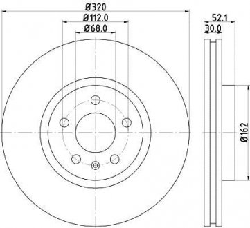 Диск гальмівний PRO HELLA 8DD355129231