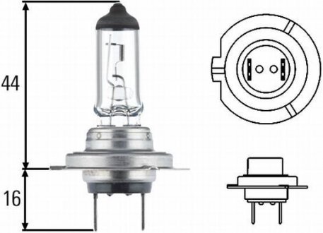 Лампа розжарювання, H7 24V 70W PX 26d HELLA 8GH007157-241 (фото 1)