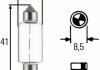 Лампа розжарювання, 12V 15W SV 8,58 HELLA 8GM002091141 (фото 1)