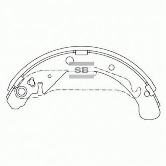 Гальмівні колодки Hi-Q (SANGSIN) SA119