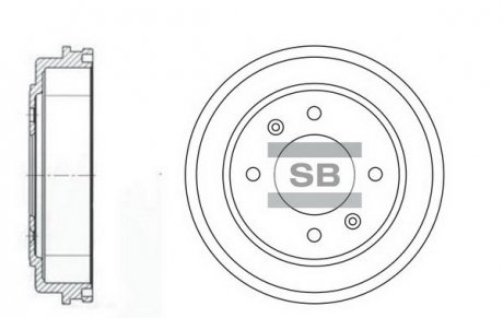 Гальмівний барабан HQ Hi-Q (SANGSIN) SD1039