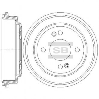 Гальмівний барабан HQ Hi-Q (SANGSIN) SD1078