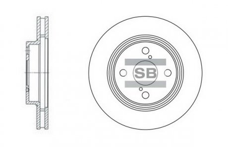 Гальмівний диск HQ Hi-Q (SANGSIN) SD4006