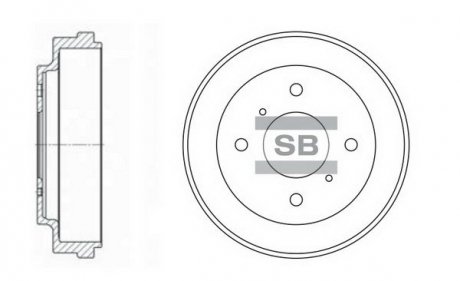 Гальмівний барабан HQ Hi-Q (SANGSIN) SD4212