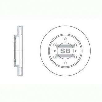 Гальмівний диск Hi-Q (SANGSIN) SD4306