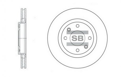 Гальмівний диск HQ Hi-Q (SANGSIN) SD5001