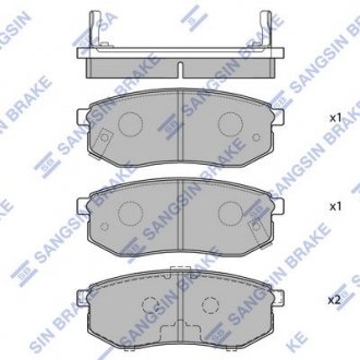 Кт. Гальмівні колодки дискові Hi-Q (SANGSIN) SP1054-R