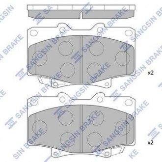 Колодка торм. диск. TOYOTA LANDCRUISER 80 передн. (SANGSIN) Hi-Q (SANGSIN) SP1217