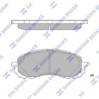 Комплект гальмівних колодок HQ Hi-Q (SANGSIN) SP1629