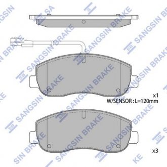 Кт. Гальмівні колодки дискові Hi-Q (SANGSIN) SP1969 (фото 1)