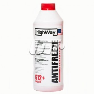 Антифриз ANTIFREEZE G12+ концентрат червоний 1,5л HighWay 10023 (фото 1)