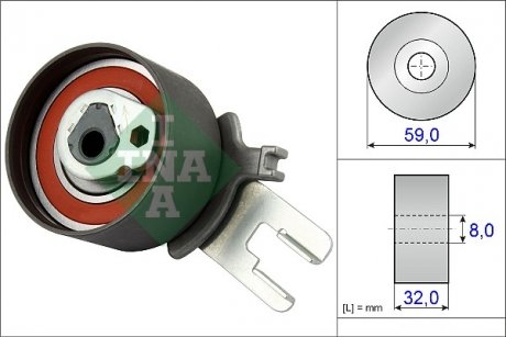 Ролик натяжной VOLVO INA 531 0859 10