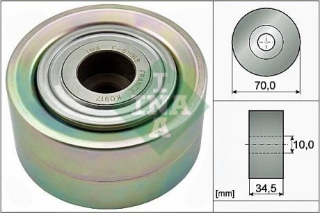 Паразитний / провідний ролик, поліклиновий ремінь INA 532 0787 10