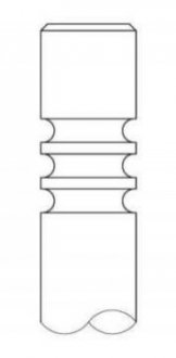 Клапан випуск. Movano 10-/Qashqai 07-13/Trafic 06- 2.0dCi Intervalves 3490009