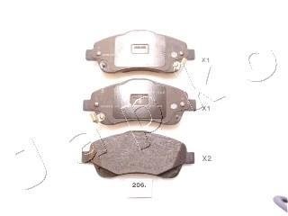 Гальмівні колодки перед. Toyota Avensis 00-08 (bosch) JAPKO 50206