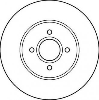 Диск гальмівний передній вентильований Jurid 562206JC