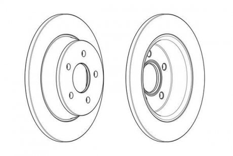 Диск гальмівний Jurid 562655JC (фото 1)