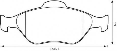 Колодки гальмівні дискові Jurid 573041J