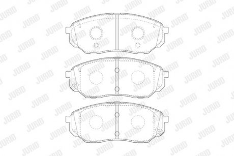 Колодки гальмівні дискові Jurid 573782J