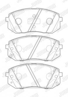 Колодки гальмівні дискові Jurid 573814J (фото 1)
