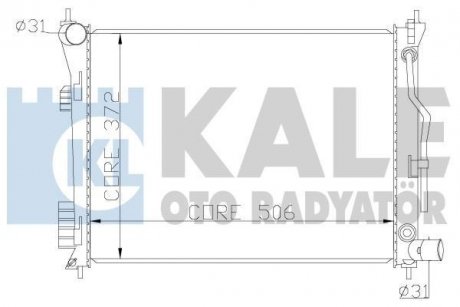 Радиатор охлаждения Hyundai Accent Iv, I20 - Kia Rio Iii Radiator OTO RADYATOR Kale 342280