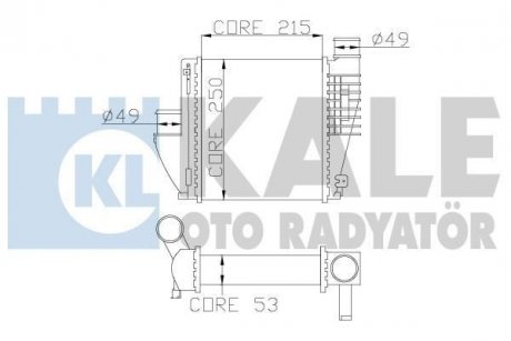 Інтеркулер Citroen C4 Grand Picasso II, C4 Picasso II OTO RADYATOR Kale 342815 (фото 1)