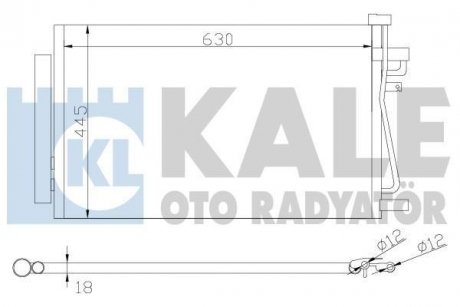 Радиатор кондиционера Chevrolet Captiva - Opel Antara, Vauxhall Antara Condenser OTO RADYATOR Kale 343310 (фото 1)