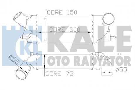 Интеркулер Citroen C5 Iii - Peugeot 407, 407 Sw Intercooler OTO RADYATOR Kale 343900 (фото 1)