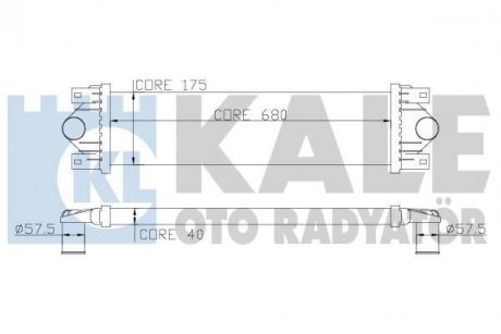 Інтеркулер Nissan Interstar, Opel Movano, Renault Master II OTO RADYATOR Kale 345000 (фото 1)