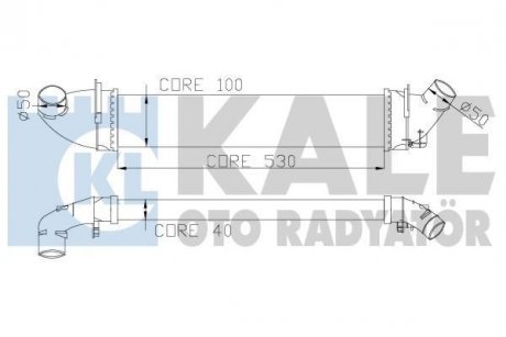 Інтеркулер Dacia Logan - Renault Logan I, Logan Express Intercooler OTO RADYATOR Kale 345080