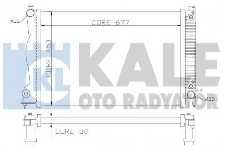 Радіатор охолодження Citroen C1, Peugeot 107, Toyota Aygo OTO RADYATOR Kale 364600