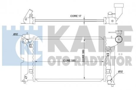 Радіатор охолодження Toyota Avensis OTO RADYATOR Kale 366900