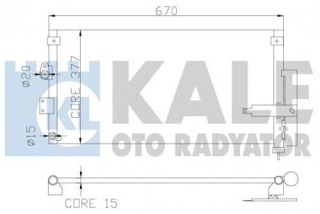 Радіатор кондиціонера Honda Civic VIII OTO RADYATOR Kale 386900