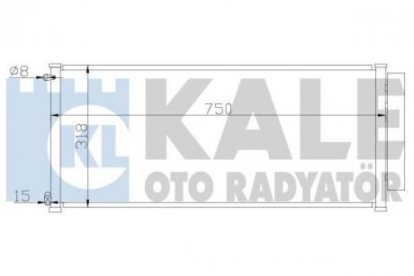 Радіатор кондиціонера Honda Jazz II OTO RADYATOR Kale 392000